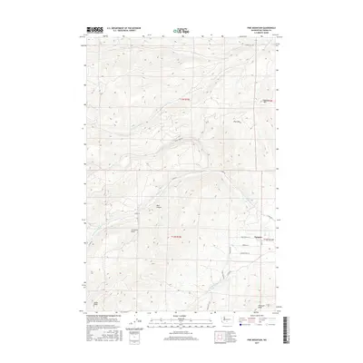 2017 Map of Pine Mountain, 2017 Print