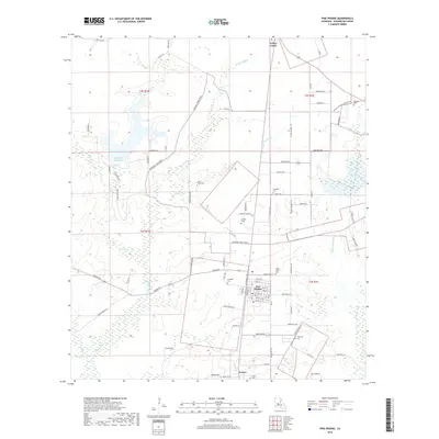 2018 Map of Pine Prairie, 2018 Print
