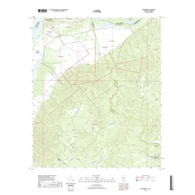 2018 Map of Pine Ridge, 2018 Print