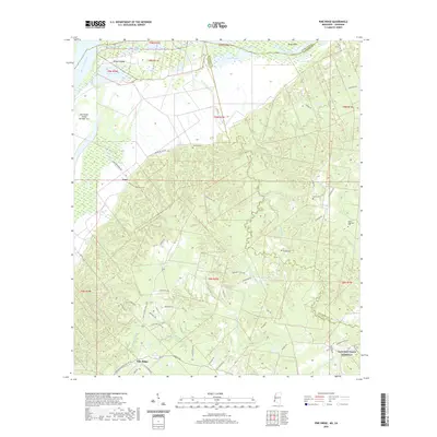 2020 Map of Pine Ridge, 2020 Print
