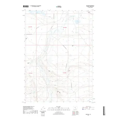 2017 Map of Pine Ridge, 2017 Print