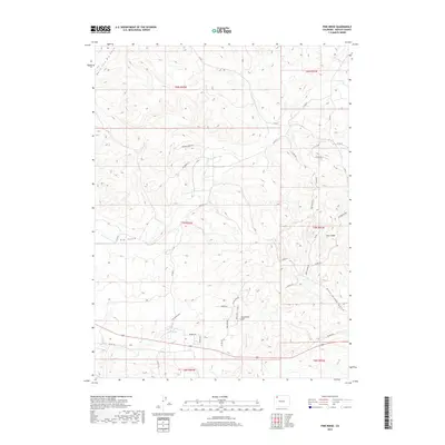 2019 Map of Pine Ridge, 2019 Print