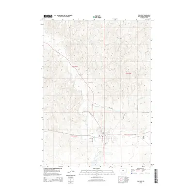 2015 Map of Pine Ridge, 2015 Print