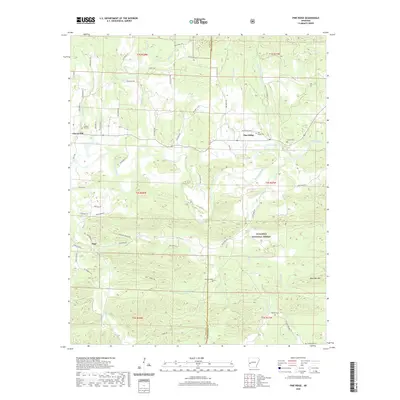 2020 Map of Pine Ridge, 2020 Print