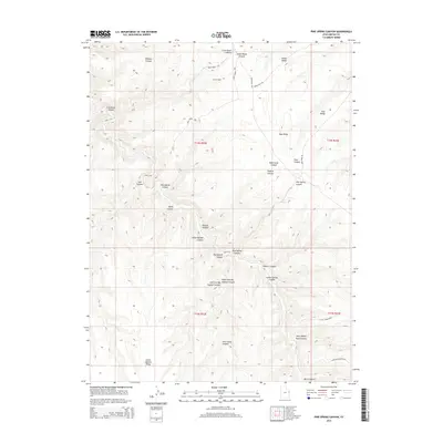 2014 Map of Pine Spring Canyon, 2014 Print