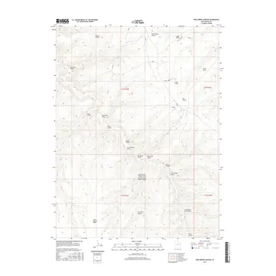 2017 Map of Pine Spring Canyon, 2017 Print