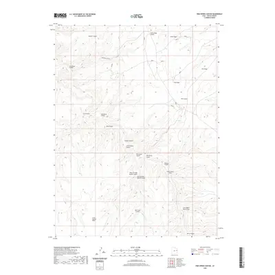 2020 Map of Pine Spring Canyon, 2020 Print