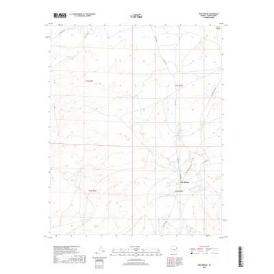 2018 Map of Pine Springs, 2018 Print
