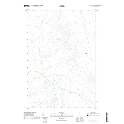 2018 Map of Pine Stream Flowage, 2018 Print