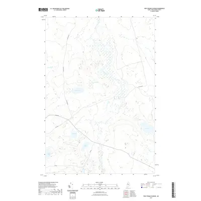 2021 Map of Pine Stream Flowage, 2021 Print