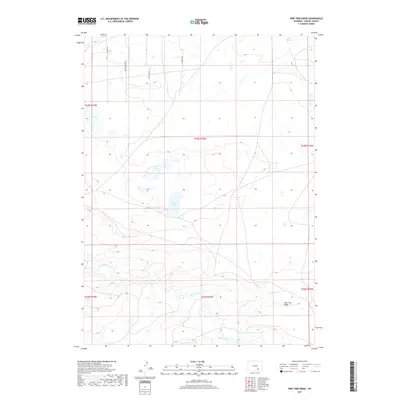 2017 Map of Pine Tree Ridge, 2017 Print