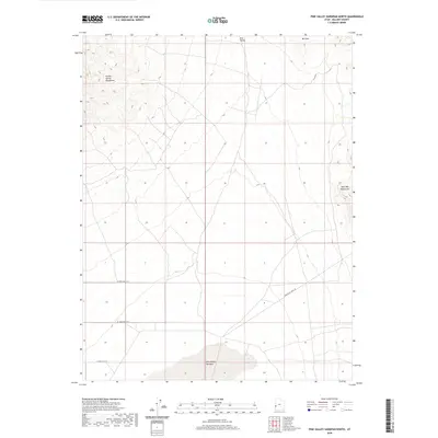2020 Map of Pine Valley Hardpan North, 2020 Print