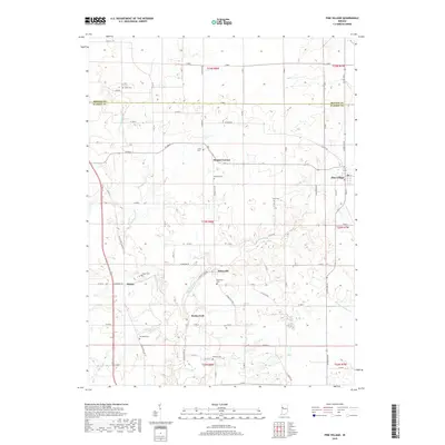 2019 Map of Pine Village, 2019 Print