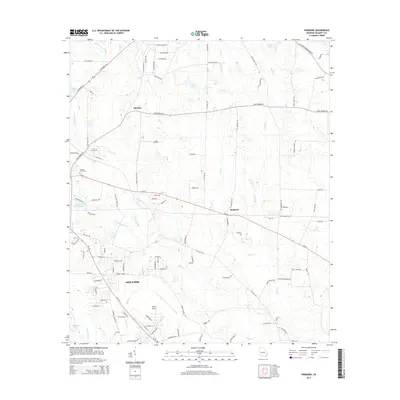 2014 Map of Pineboro, 2014 Print