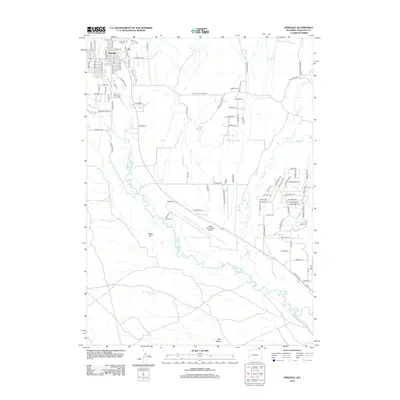 2012 Map of Pinedale, 2012 Print