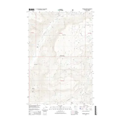 2014 Map of Pinegrass Ridge, 2014 Print
