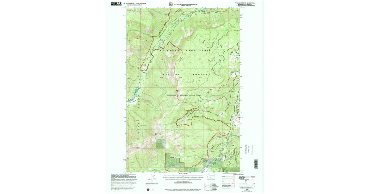 2000 Map of Pinegrass Ridge, Yakima County, WA — High-Res | Pastmaps