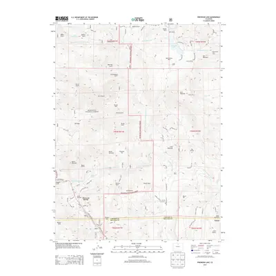 2013 Map of Pinewood Lake, 2013 Print