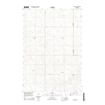 2014 Map of Piney Butte, 2014 Print