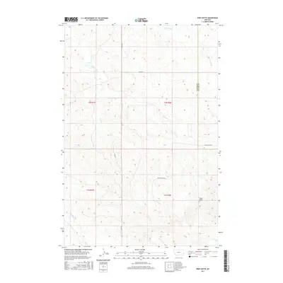 2017 Map of Piney Butte, 2017 Print
