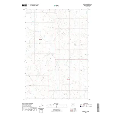 2020 Map of Piney Butte SW, 2020 Print