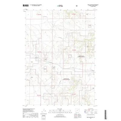 2017 Map of Piney Canyon NW, 2017 Print