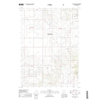 2018 Map of Piney Canyon SW, 2018 Print