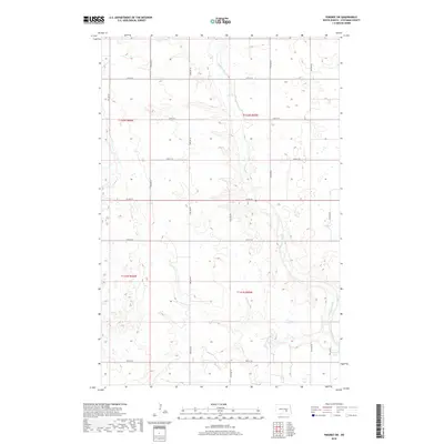 2018 Map of Pingree SW, 2018 Print
