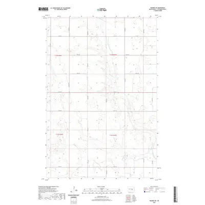 2020 Map of Pingree SW, 2020 Print