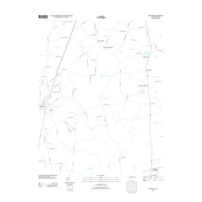 2013 Map of Pink Hill, 2013 Print