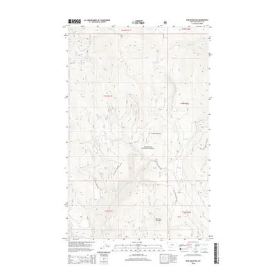 2014 Map of Pink Mountain, 2014 Print