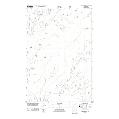 2011 Map of Pinkham Butte, 2011 Print