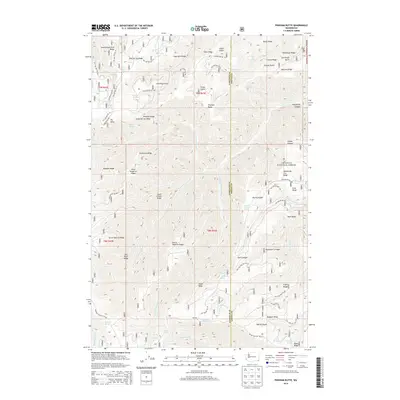 2014 Map of Pinkham Butte, 2014 Print