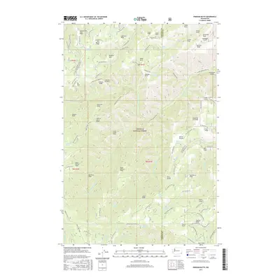 2017 Map of Pinkham Butte, 2017 Print