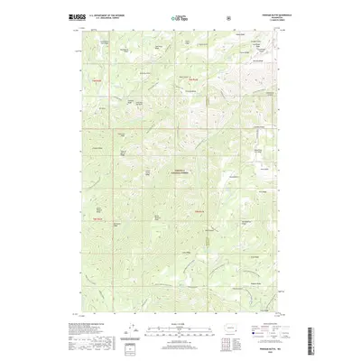 2020 Map of Pinkham Butte, 2020 Print