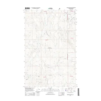 2014 Map of Pinkham Mountain, 2014 Print
