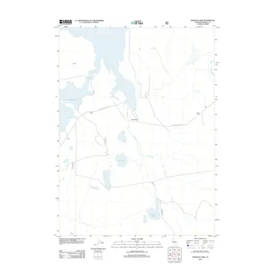 2012 Map of Pinnacle Lake, 2012 Print