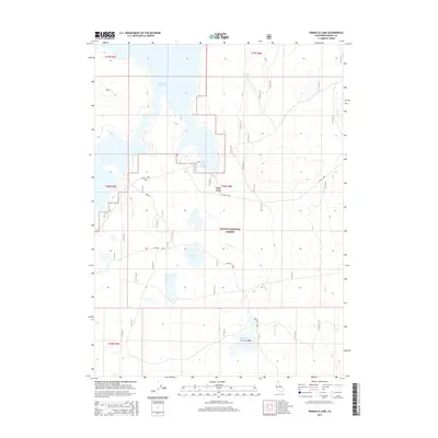 2015 Map of Pinnacle Lake, 2015 Print