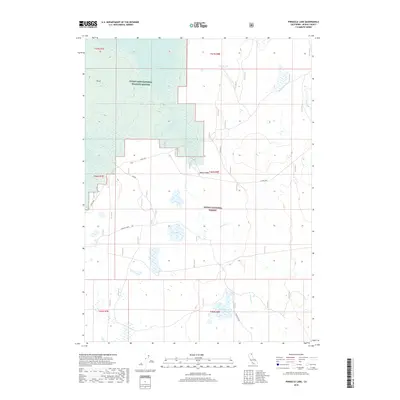 2018 Map of Pinnacle Lake, 2018 Print
