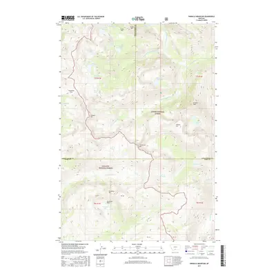 2017 Map of Pinnacle Mountain, 2017 Print