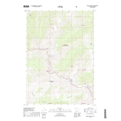 2017 Map of Pinnacle Mountain, 2017 Print