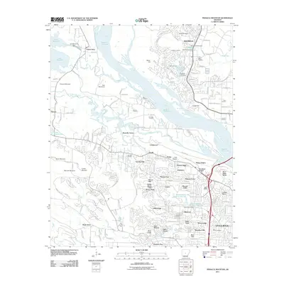 2011 Map of Pinnacle Mountain, 2011 Print
