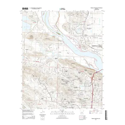2014 Map of Pinnacle Mountain, 2014 Print