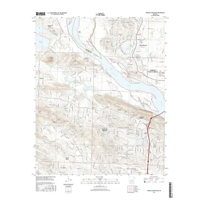 2017 Map of Pinnacle Mountain, 2017 Print