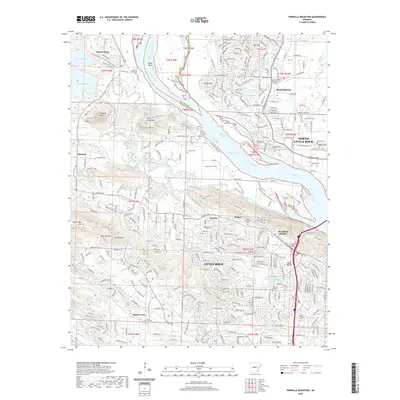 2020 Map of Pinnacle Mountain, 2020 Print