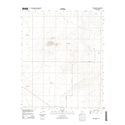 2013 Map of Pino Mountain, 2013 Print