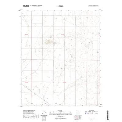 2020 Map of Pino Mountain, 2020 Print