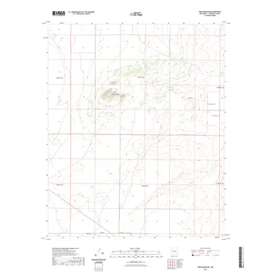 2023 Map of Pino Mountain, 2023 Print