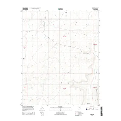 2014 Map of Pinon, 2014 Print