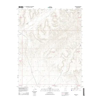 2014 Map of Pinon NW, 2014 Print